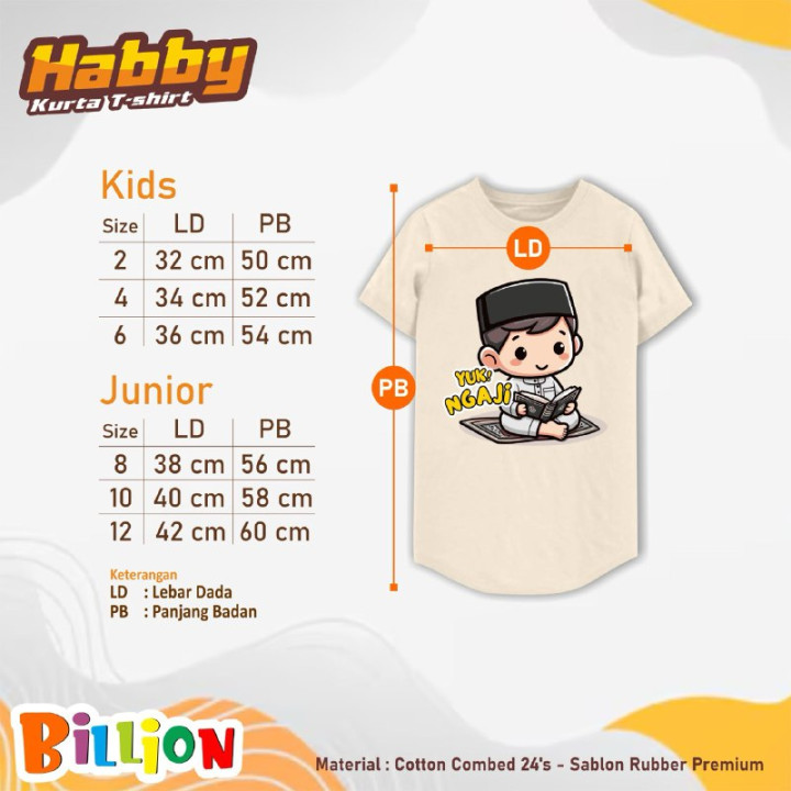 PO TSHIRT KURTA HABBY BY BILLION