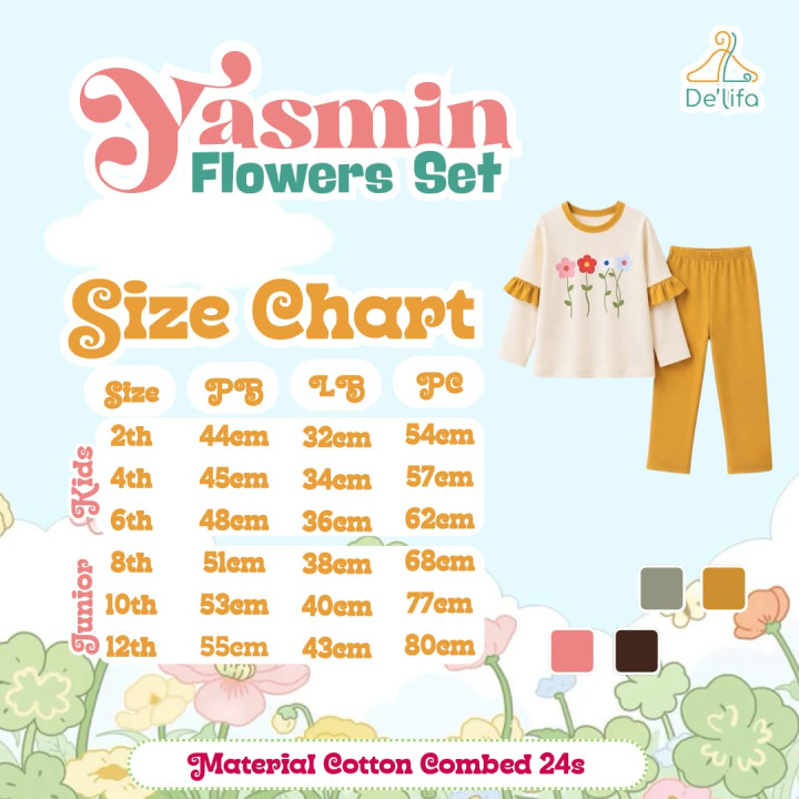 PO YASMINE FLOWER SET BY DELIFA