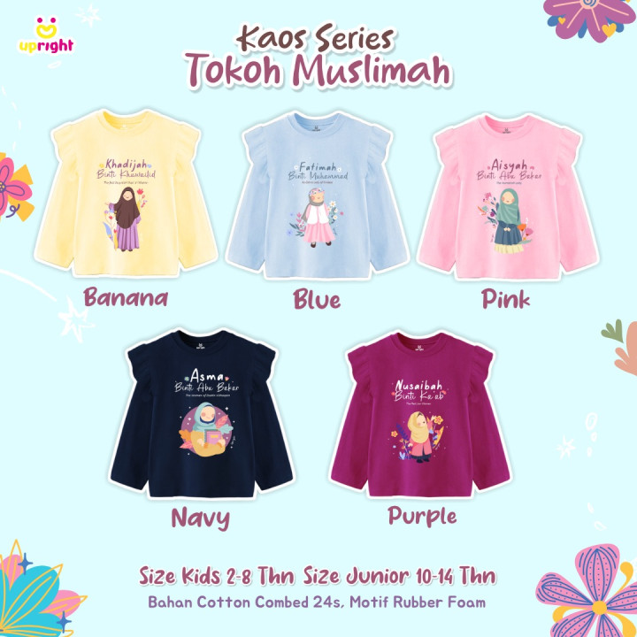 PO KAOS SERIES TOKOH MUSLIMAH BY UPRIGHT