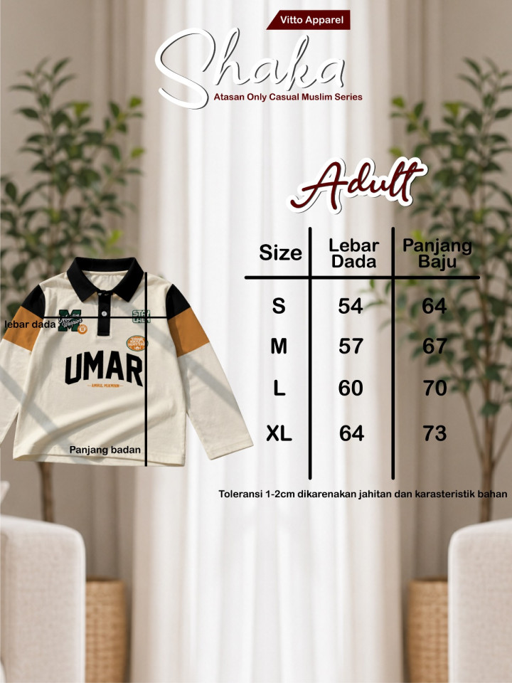 PO SAKHA ATASAN ONLY CASUAL MUSTIM SERIES BY VITTO APPAREL