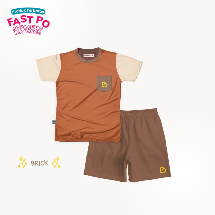 FAST PO ITACHI SERI 1 SET T-SHIRT THREETONE