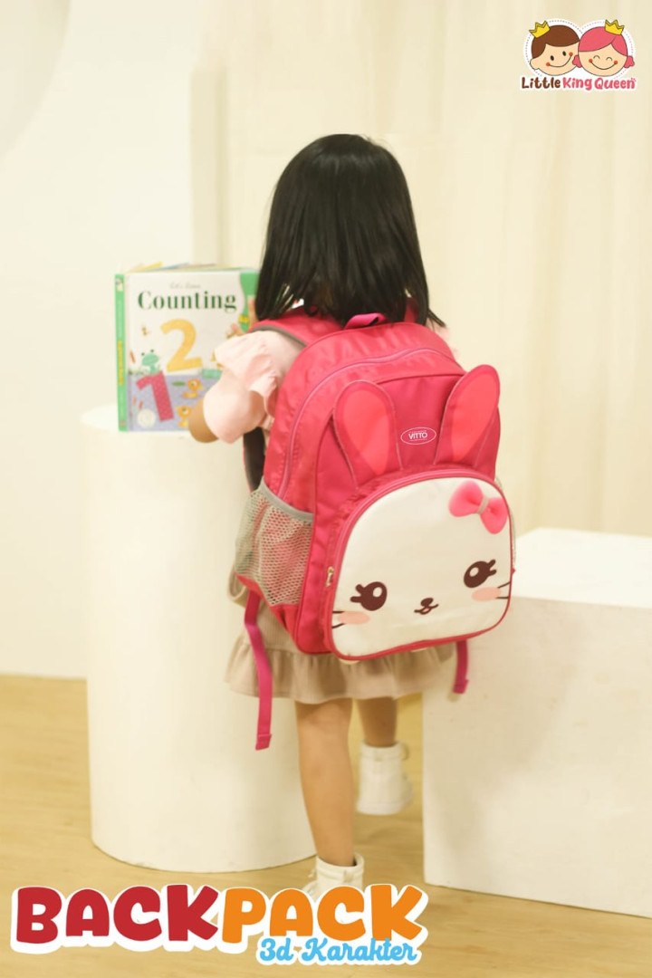 PO BACK PACK 3D KARAKTER BY LITTLE KING QUEEN