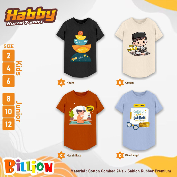 PO TSHIRT KURTA HABBY BY BILLION