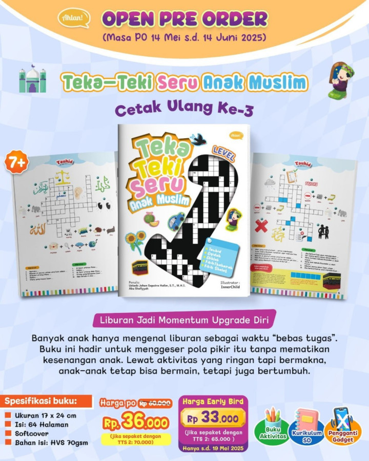 PO BUKU TEKA TEKI SERU ANAK MUSLIM LEVEL 1 AHLAN