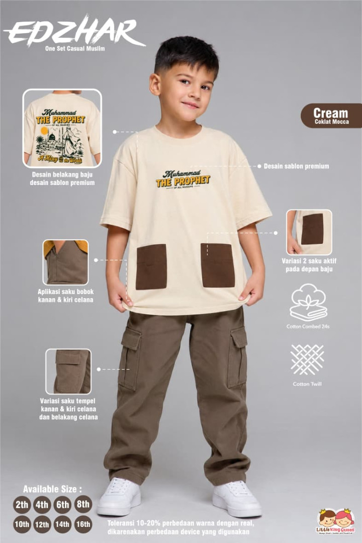 PO ONE SET EDZHAR BY LITTLE KING QUEEN
