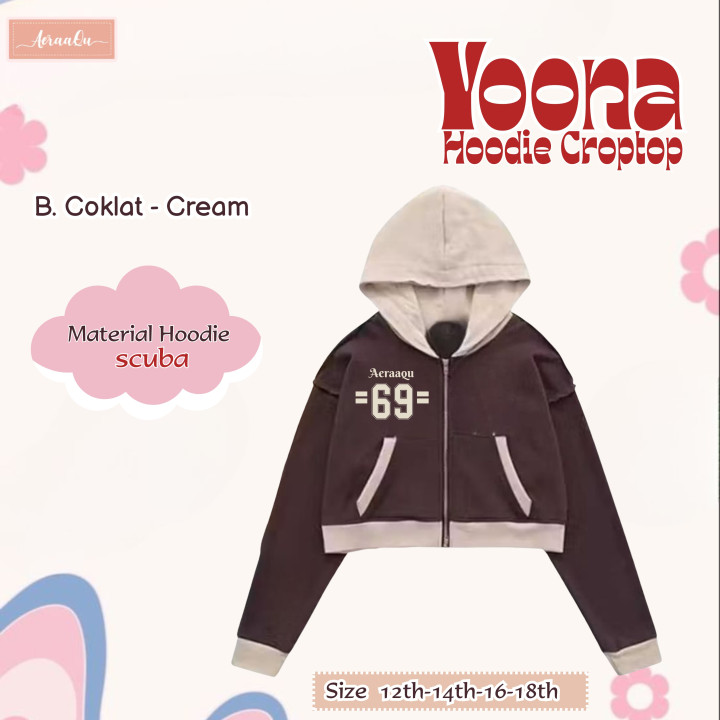 PO YOONA HOODIE CROPTOP BY AERAAQU