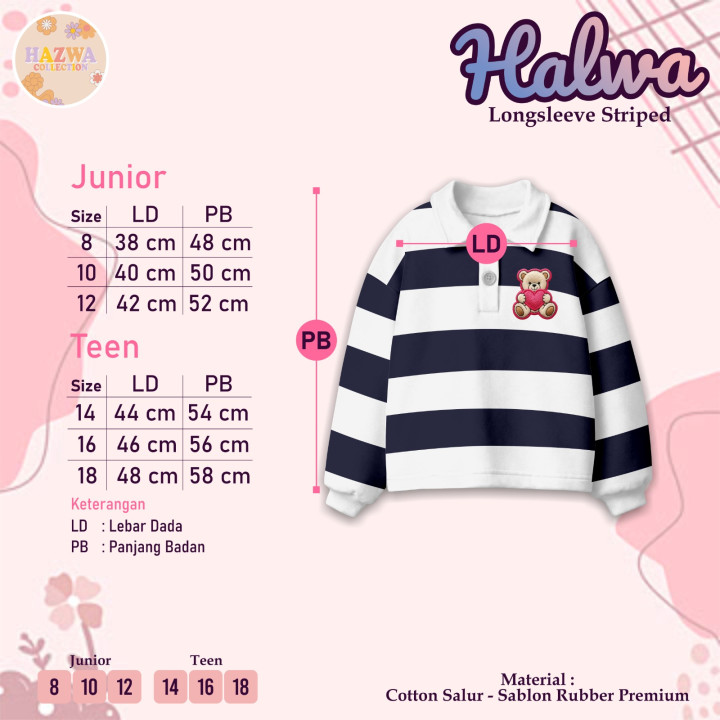 PO LONG SLEEVE SALUR HALWA BY HAZWA