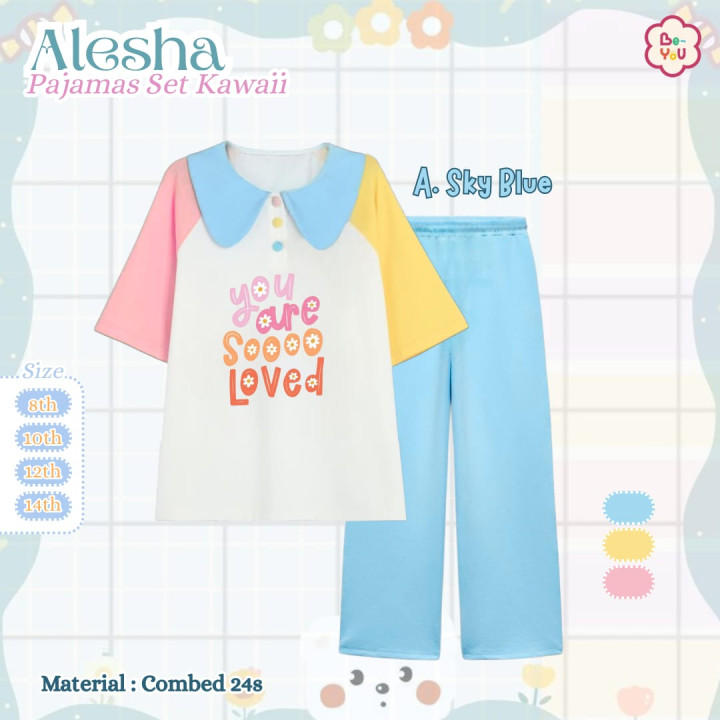 PO ALESHA PAJAMAS SET KAWAII BY BE YOU