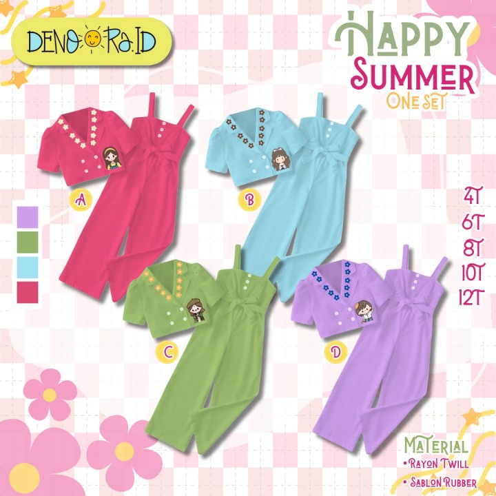 PO HAPPY SUMMER ONESET BY DENOORA