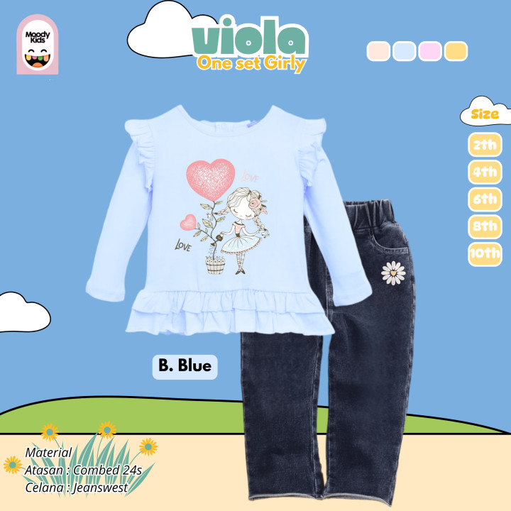 PO VIOLA ONE SET GIRL BY MOODYKIDS