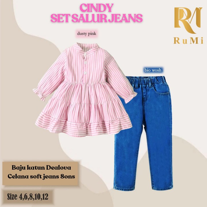 PO CINDY SET SALUR JEANS BY RUMI