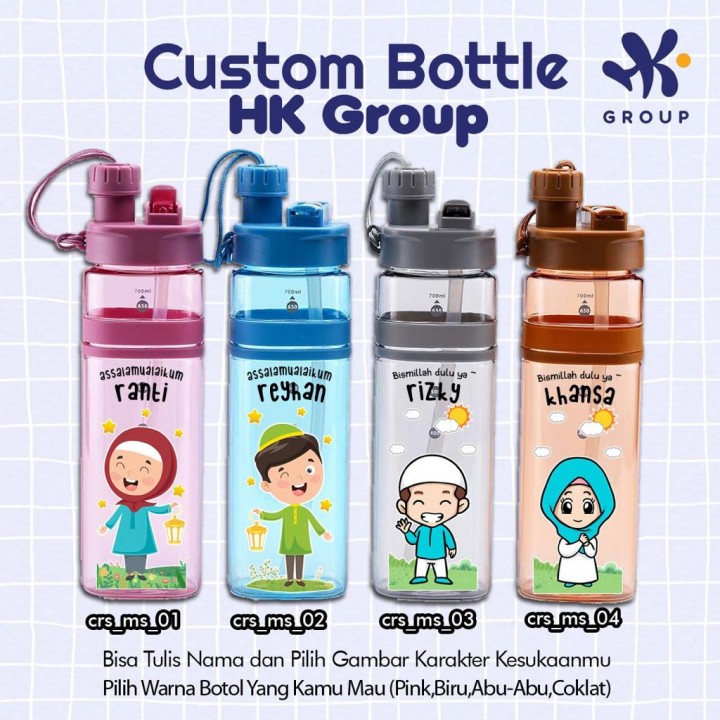 CUSTOM BOTTLE MINUM 2IN1 PACKING PLASTIK BATCH 2