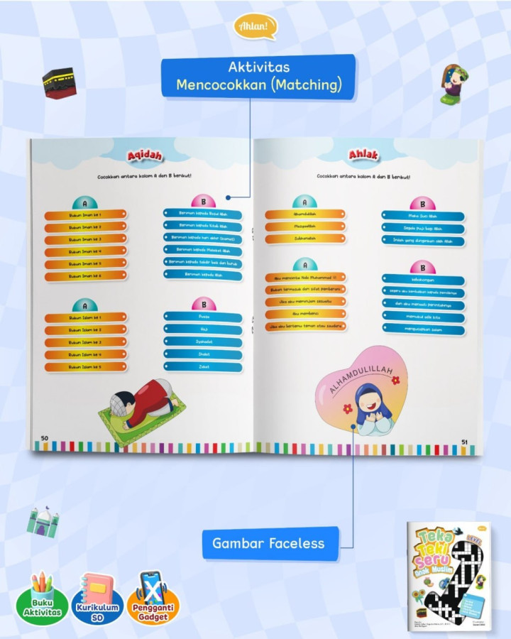 PO BUKU TEKA TEKI SERU ANAK MUSLIM LEVEL 1 AHLAN