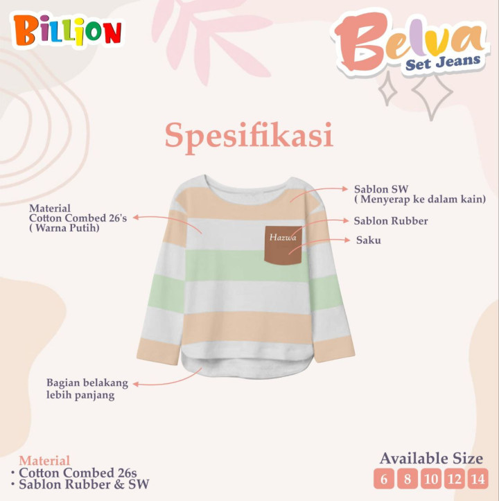 PO TSHIRT BELVA BY BILLION