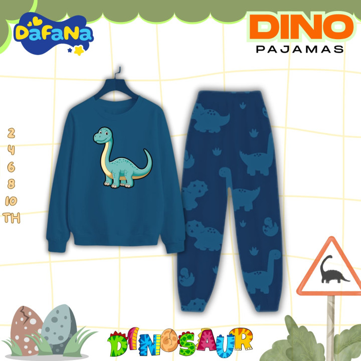 PO DINO PAJAMAS BY DAFANA