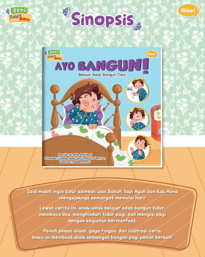 PO BUKU SERI ZAID DAN HANA : 10 BUKU CERITA ADAB ISLAMI ANAK BY AHLAN
