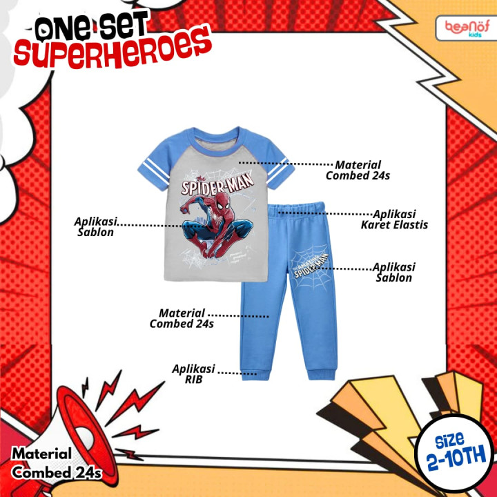 PO ONESET SUPERHERO BY BEANOFKIDS