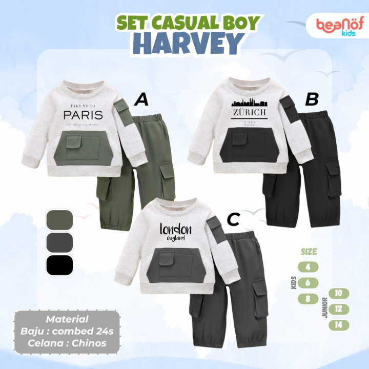 PO SET CASUAL BOY HARVEY BY BEANOF
