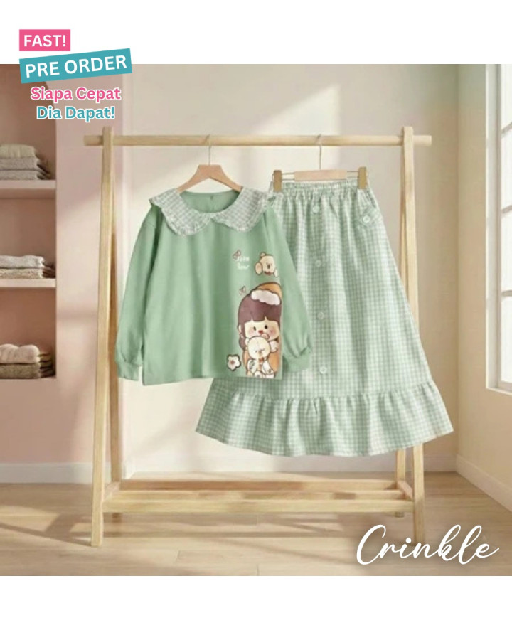 FAST PO CUTE BEAR SETELAN ANAK PEREMPUAN