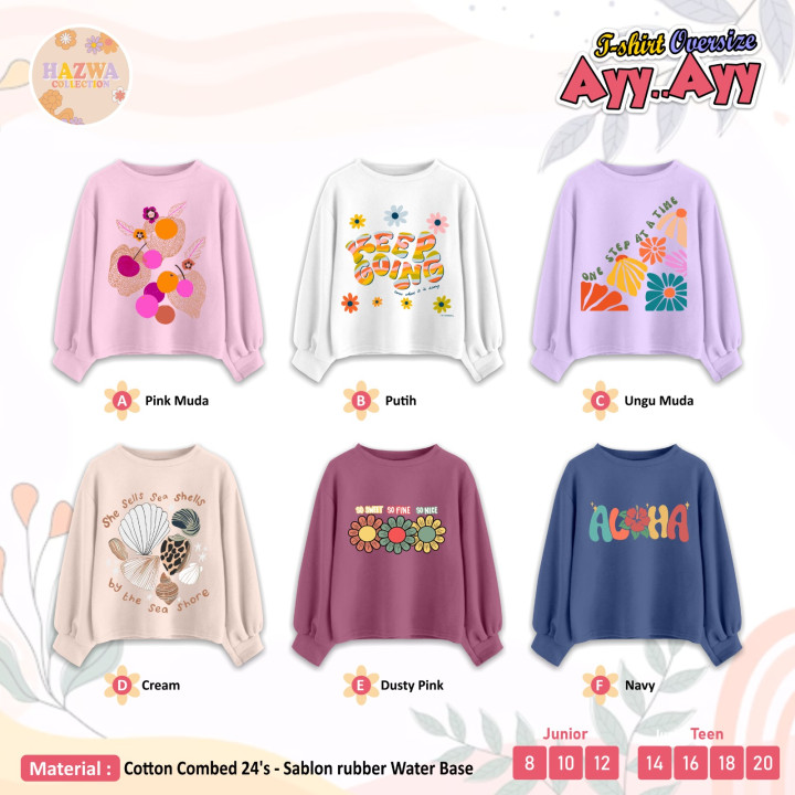 PO TSHIRT OVERSIZE AYY AYY BY HAZWA
