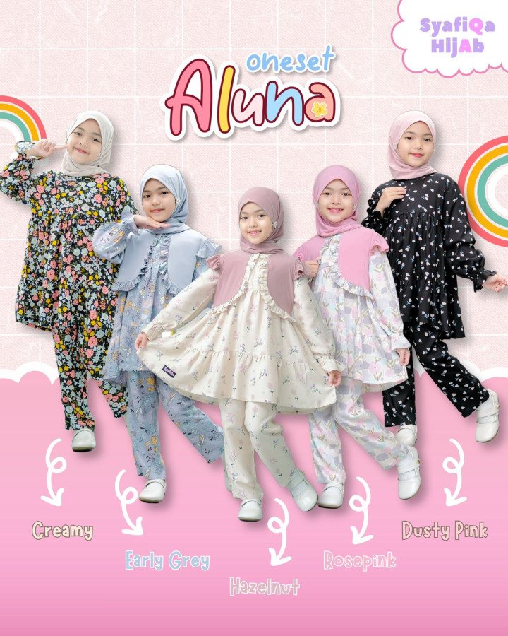 PO ONESET ALUNA PLUS HIJAB BY SYAFIQA