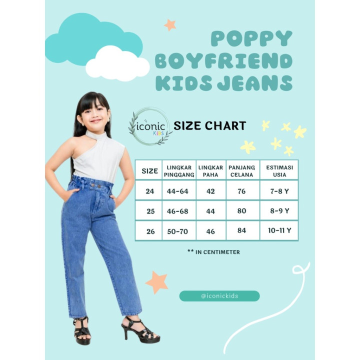 FAST PO POPPY BOYFRIEND KIDS JEANS