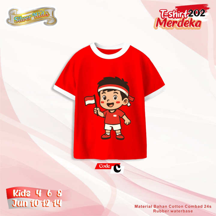PO SILVERKIDS T-SHIRT MERDEKA 202