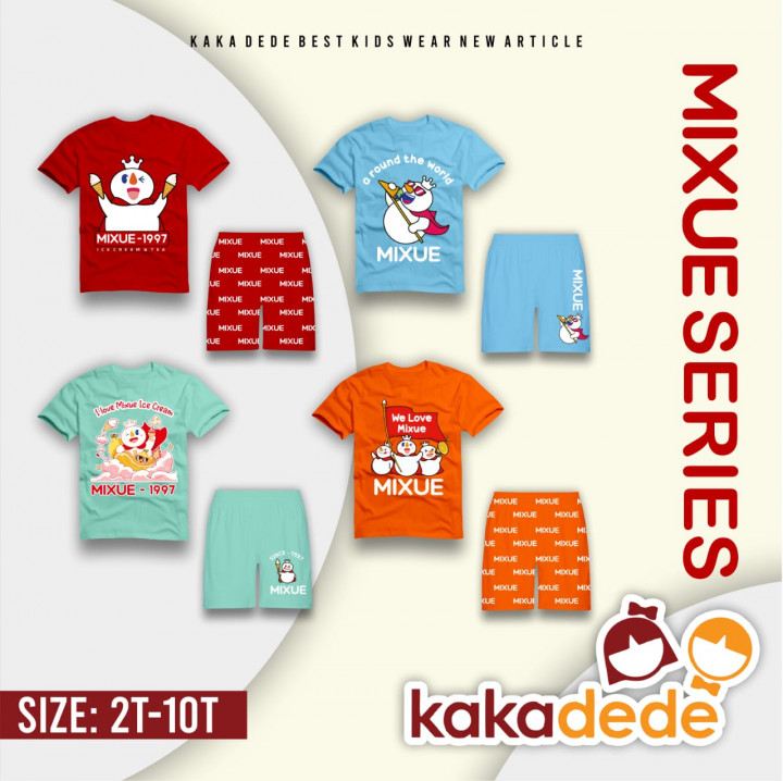 SETELAN MIXUE UNISEX BOY GIRL BY KAKADEDE