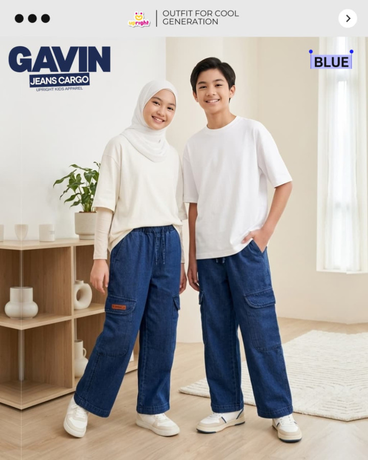 PO GAVIN JEANS CARGO BY UPRIGHT