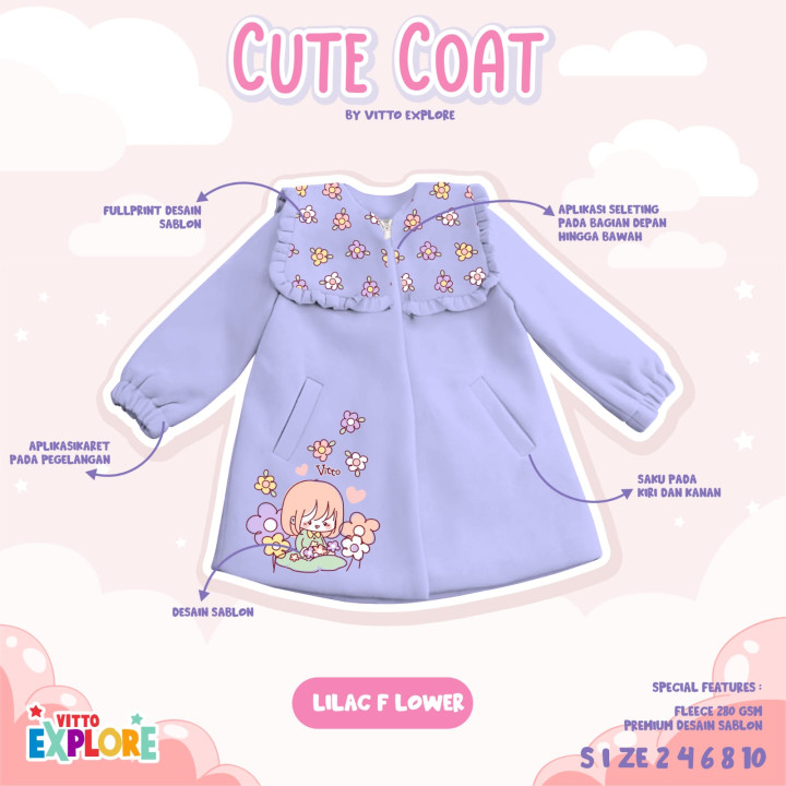 PO CUTE COAT JACKET BY VITTO EXPLORE