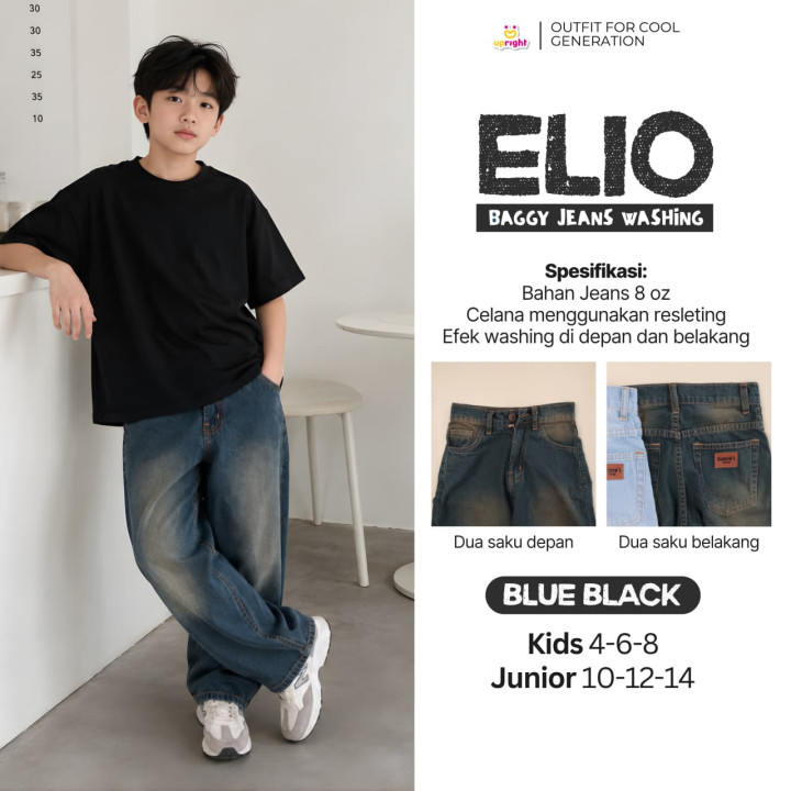 PO ELIO BAGGY JEANS WASHING BY UPRIGHT