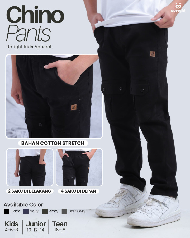 PO CHINO PANTS BY UPRIGHT KIDS 
