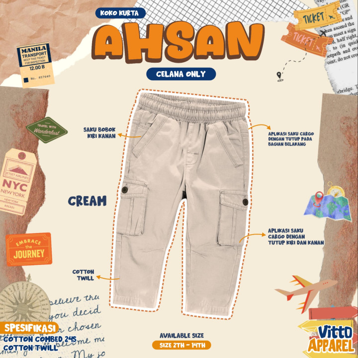PO AHSAN PANTS BY VITTO