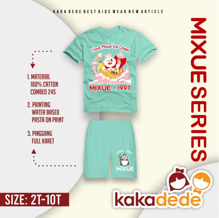 SETELAN MIXUE UNISEX BOY GIRL BY KAKADEDE