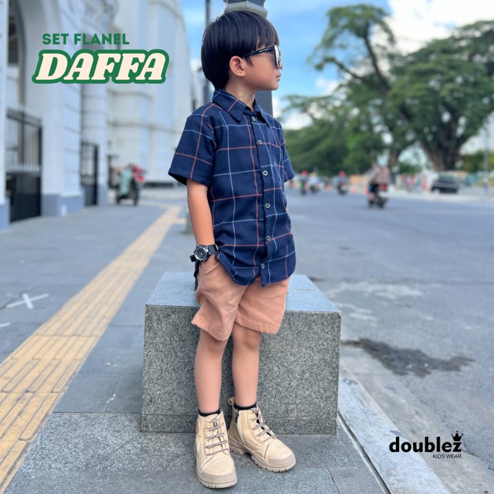 PO SET FLANEL DAFFA BY DOUBLEZ