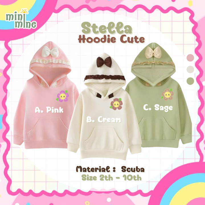 PO STELLA  HOODIE CUTE BY MINIMINE