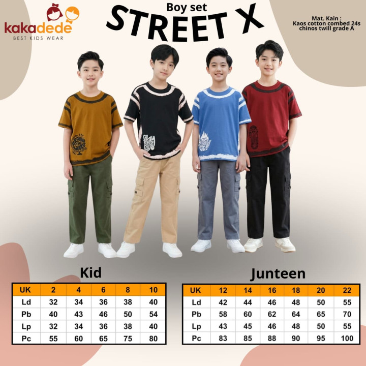 PO BOY SET STREET X (JUNTEEN) BY KAKADEDE 