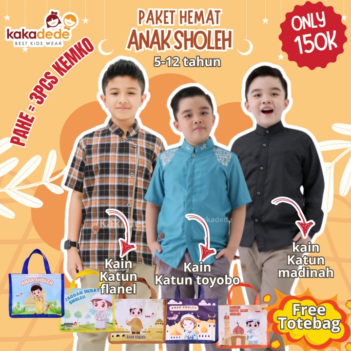 PROMO PAKET HEMAT ANAK SHOLEH BY KAKADEDE