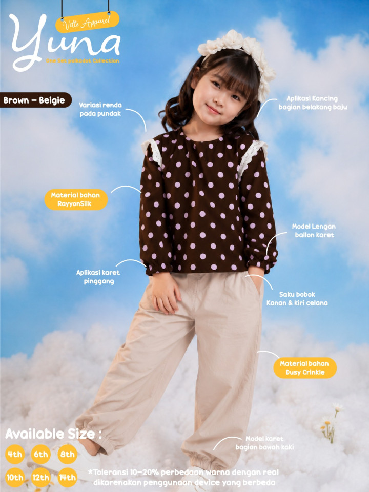 PO YUNA ONE-SET POLKADOT BY VITTO APPAREL