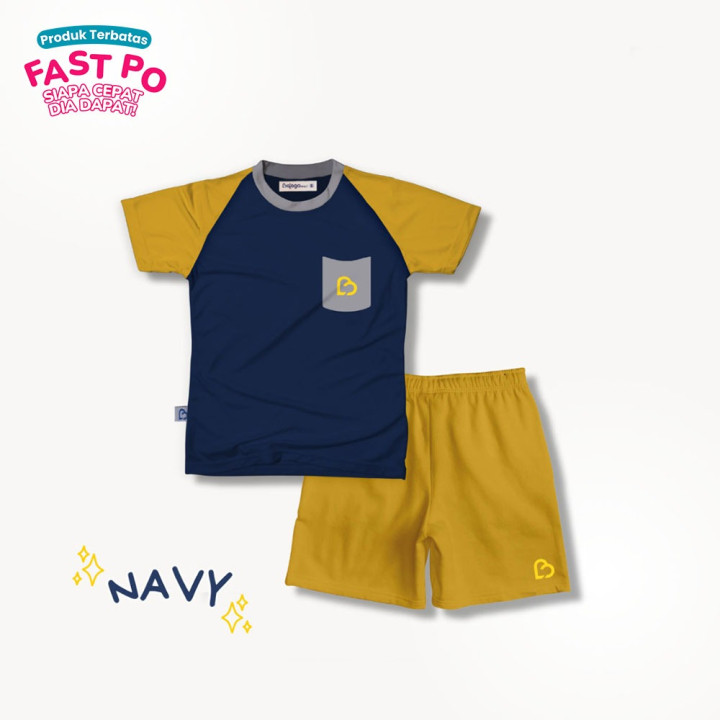 FAST PO ITACHI SERI 2 SET T-SHIRT THREETONE