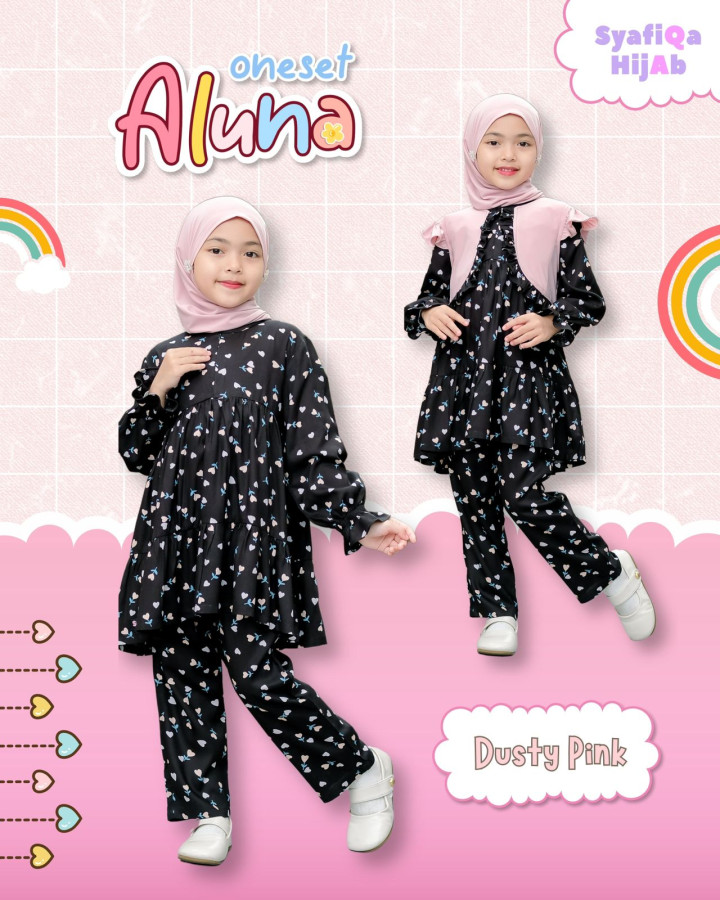 PO ONESET ALUNA PLUS HIJAB BY SYAFIQA