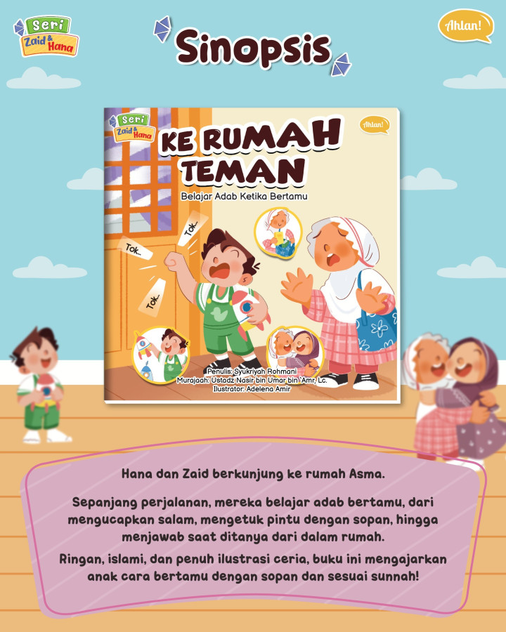 PO BUKU SERI ZAID DAN HANA : 10 BUKU CERITA ADAB ISLAMI ANAK BY AHLAN