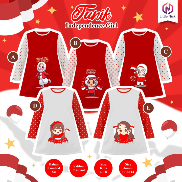 PO TUNIK INDEPENDENCE GIRL BY LITTLE NICK