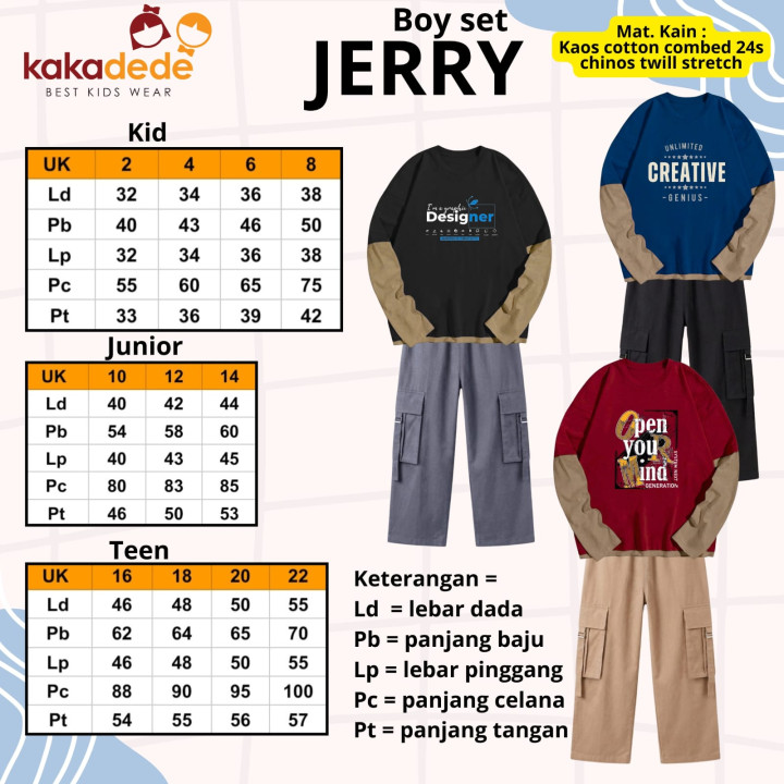 PO BOY SET JERRY BY KAKADEDE