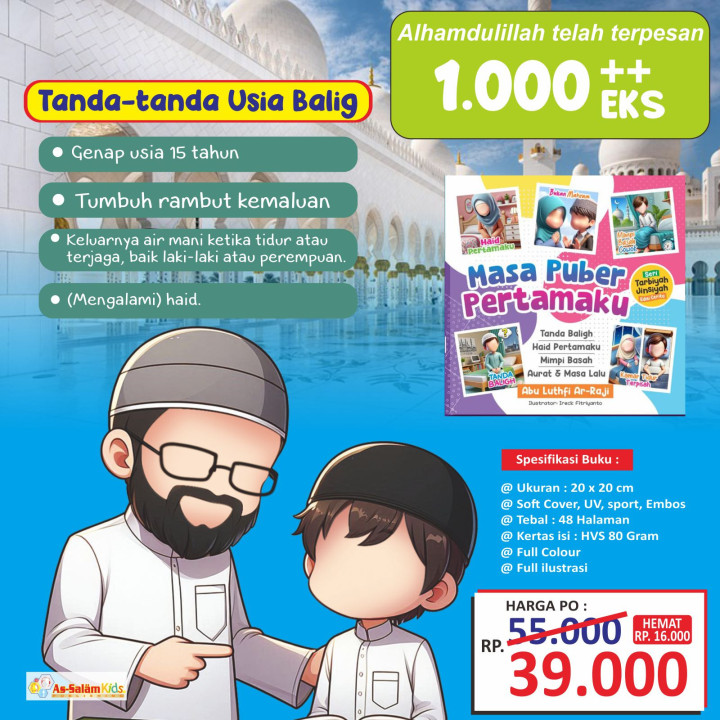 PO BUKU MASA PUBER PERTAMAKU BY AS-SALAM KIDS