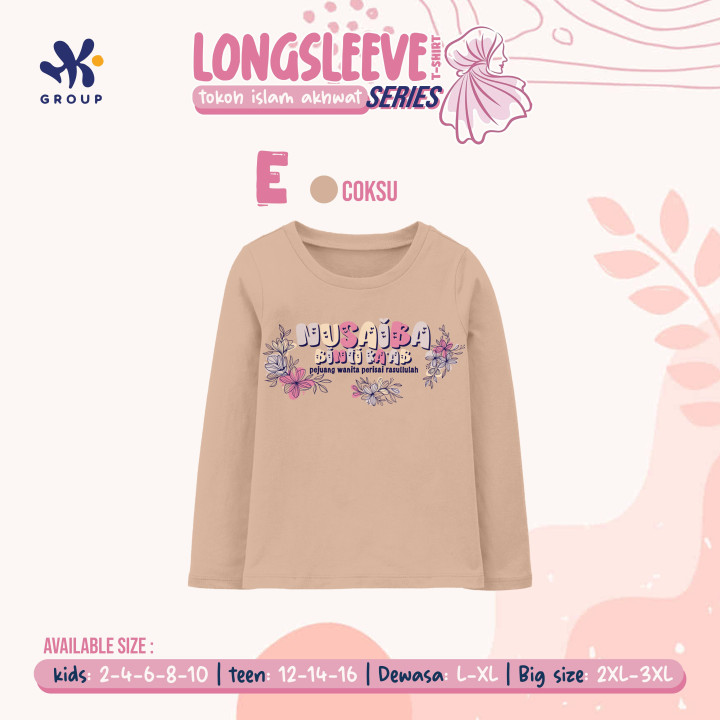 PO LONGSLEEVE TEE TOKOH ISLAM AKHWAT SERIS (DEWASA BIG SIZE) BY HK GROUP