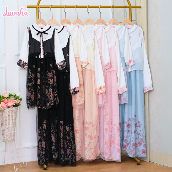 FAST PO AMEERA COUPLE DRESS MOM & KIDS