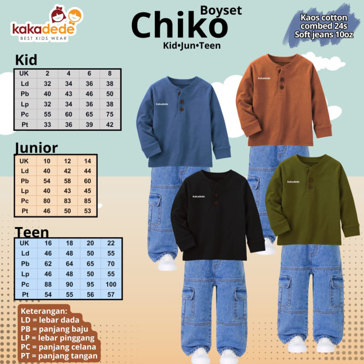 PO BOYSET CHIKO (TEEN) BY KAKADEDE