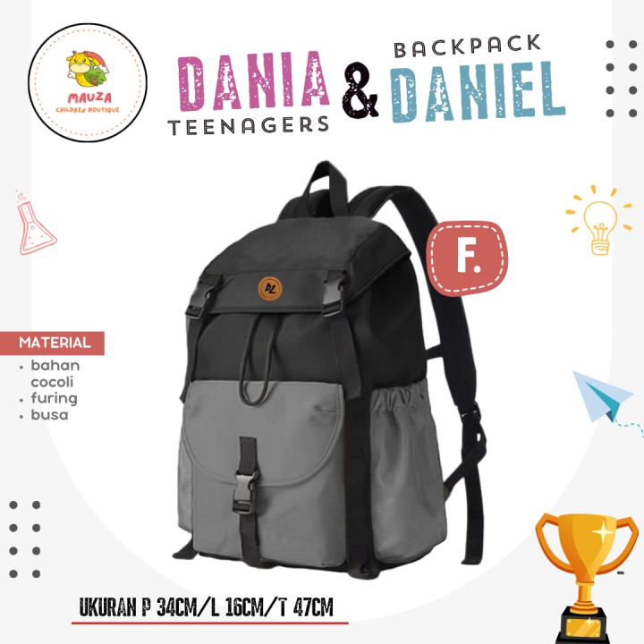 PO BACKPACK TEENAGER DANIA & DANIEL BY MAUZA