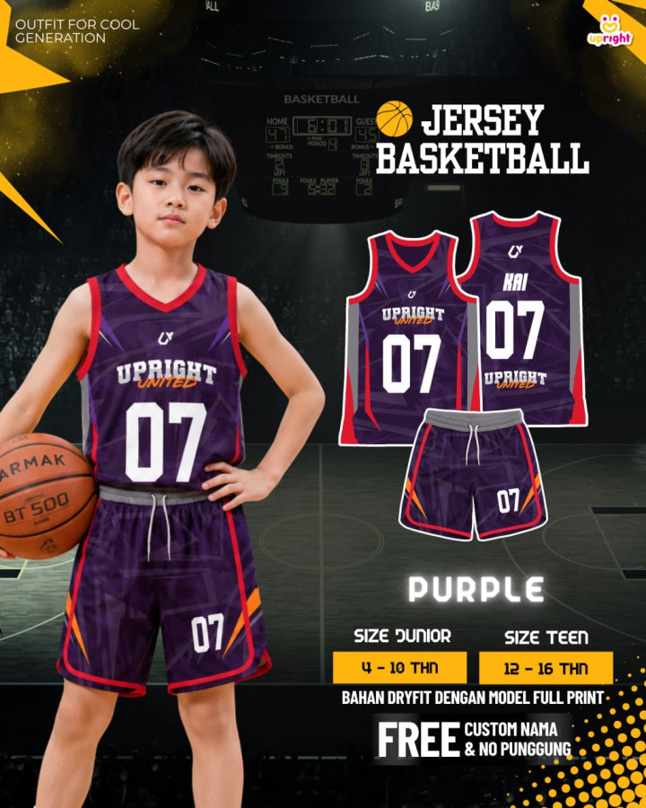 PO JERSEY BASKETBALL CUSTOM NAMA & NOMOR PUNGGUNG BY UPRIGHT
